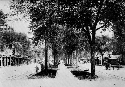 Amerikanischer Photograph um 1900 - Broadway bei der 73rd Street (Zeno Fotografie)