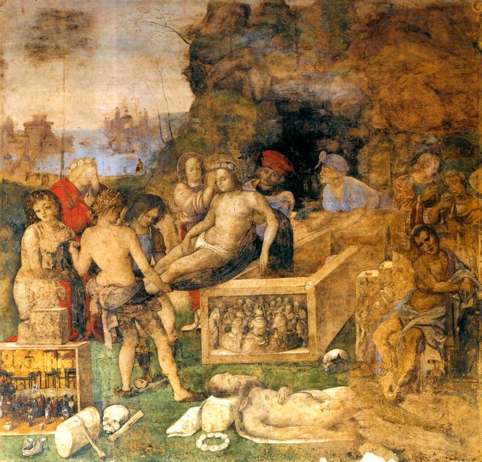 Amico Aspertini, Oratorio di Santa Cecilia, Burial of Valerian and Tiburtius