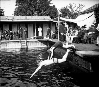 Amiens. 18-07-15. Bassin de natation. Départ des 200m - Fonds Berthelé - 49Fi144 (cropped)
