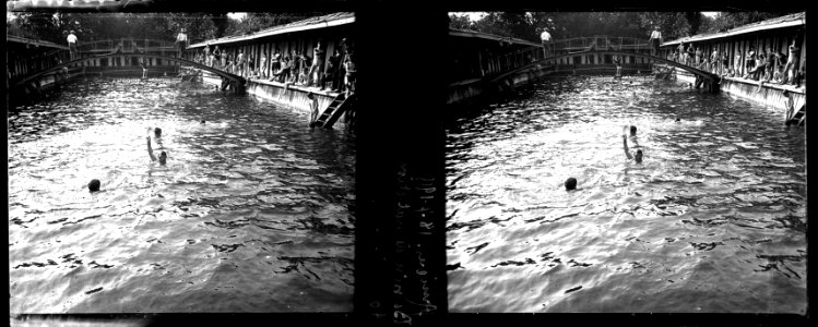 Amiens. 18-07-15. Bassin de natation. Tourbier - Fonds Berthelé - 49Fi151