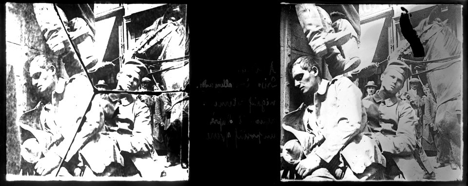 Amiens. 8.6.1915. Prisonniers allemands - Fonds Berthelé - 49Fi101