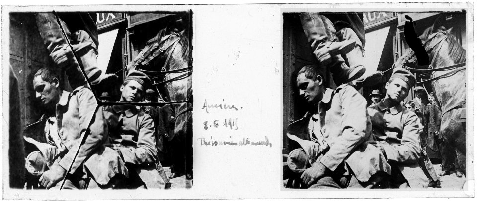 Amiens. 8.6.1915. Prisonniers allemands - Fonds Berthelé - 49Fi63
