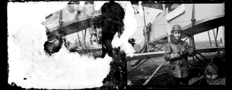 Amiens. Biplan M. Farman. RB - Fonds Berthelé - 49Fi962