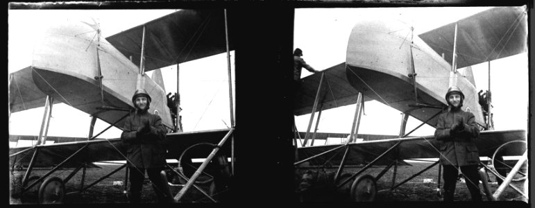 Amiens. Biplan M. Farman. R. Berthelé - Fonds Berthelé - 49Fi265