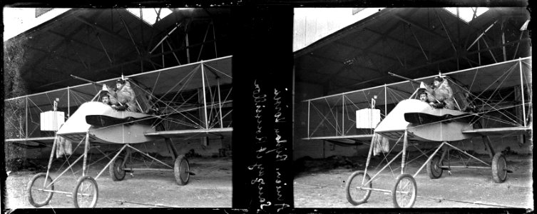 Amiens. Biplan Voisin. Sauzay et Roussillon - Fonds Berthelé - 49Fi163