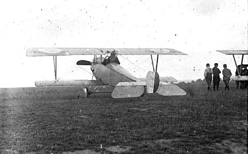 Amiens. Champ d'aviation. Biplan Nieuport - Fonds Berthelé - 49Fi816