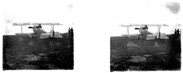 Amiens. Champ d'aviation. Biplan Nieuport 10 - Fonds Berthelé - 49Fi49