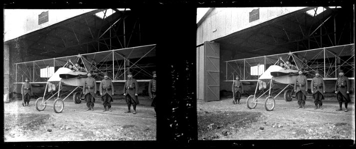 Amiens. Biplan Voisin. Sauzay et Roussillon - Fonds Berthelé - 49Fi162