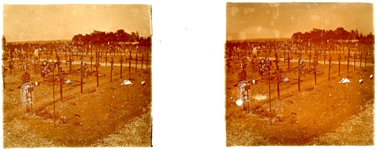 Amiens. Cimetière St Acheul. Tombes de soldats - Fonds Berthelé - 49Fi110