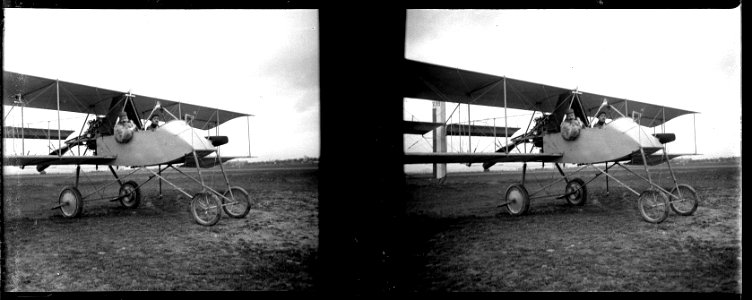 Amiens. Biplan Voisin. Sauzay - Fonds Berthelé - 49Fi157