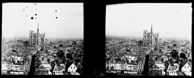 Amiens. Cathédrale. Vue prise du beffroi - Fonds Berthelé - 49Fi95