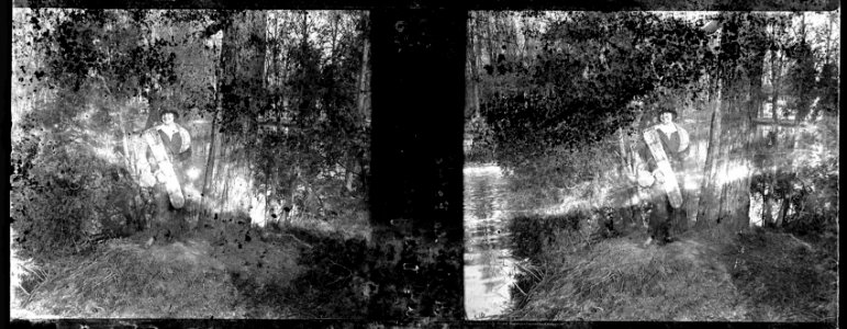 Amiens. La Hotoie. Mlle Delagarde - Fonds Berthelé - 49Fi290
