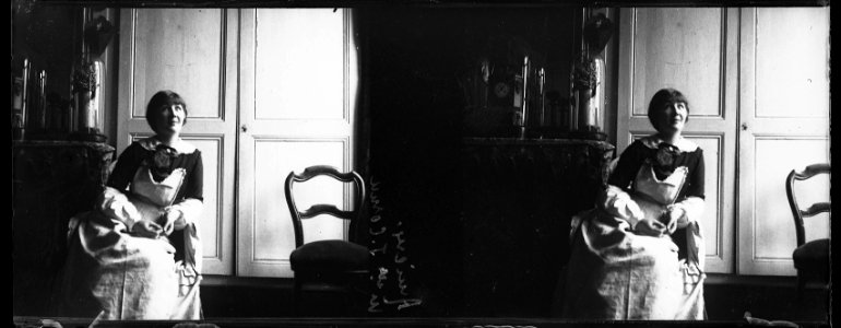 Amiens. Mlle Jeanne Cornu - Fonds Berthelé - 49Fi206