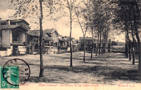 Amou (Landes) - Foiral et les petits ponts
