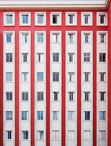 Windows condominium symmetry photo