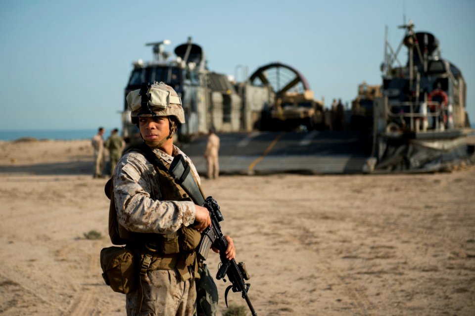 Amphibious landing training exercise 141011-N-KL846-093