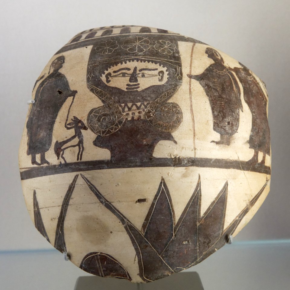 Amphora fragment with Hathoric stele Louvre AM393D