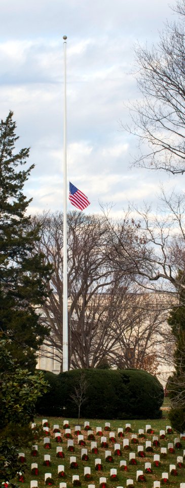 Ampitheater Flag at Half Staff (15669002783)