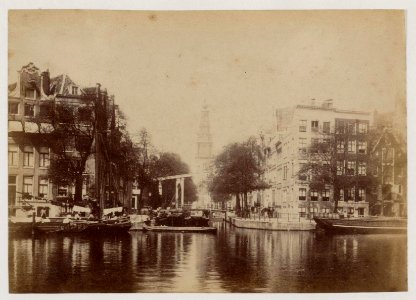 Amstel gezien naar Groenburgwal