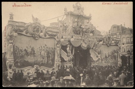 Amstelveld. Kermis. Uitgave N.J. Boon, Amsterdam, Afb PBKD00253000007