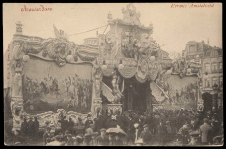 Amstelveld. Kermis. Uitgave N.J. Boon, Amsterdam, Afb PBKD00253000007 photo