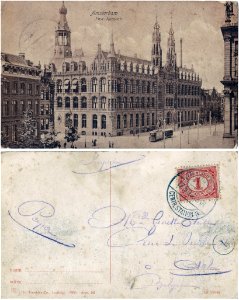 Amsterdam — Post-kantoor (recto-verso)