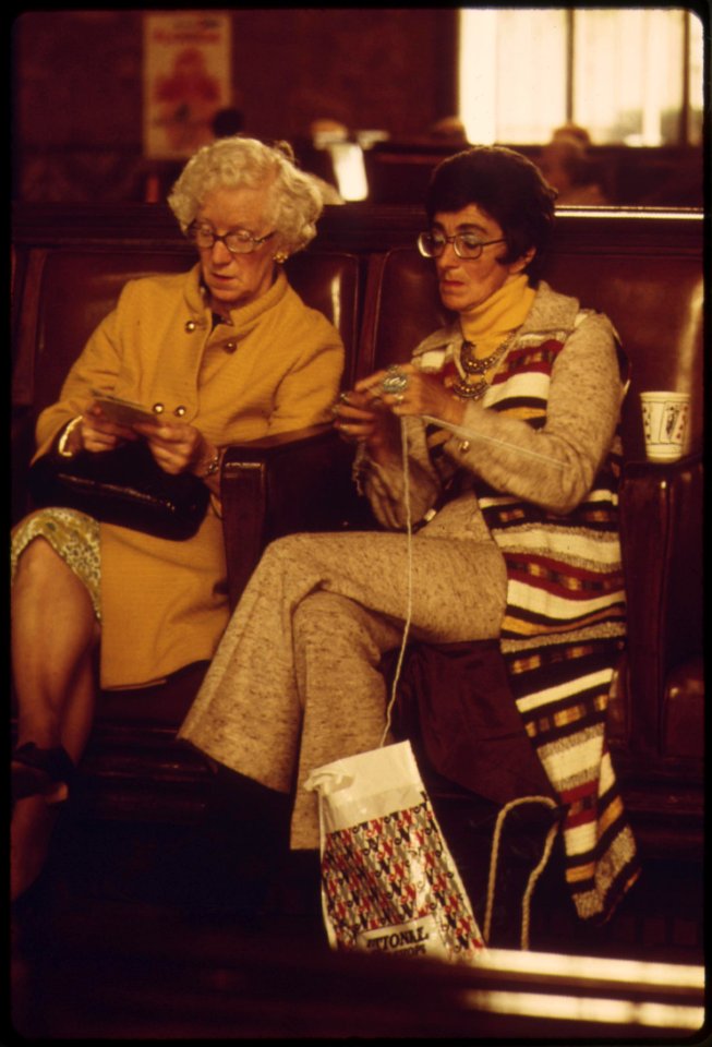 Amtrak-train-passengers-pass-the-time-before-boarding-at-the-los-angeles-union-passenger-terminal-may-1974 7158147168 o