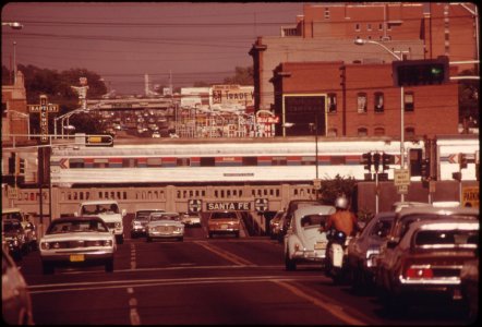 Amtraks-southwest-limited-crossing-central-avenue-in-downtown-albuquerque-new-mexico-on-its-trip-from-los-angeles-california-to-chicago-june-1974 7158188134 o photo