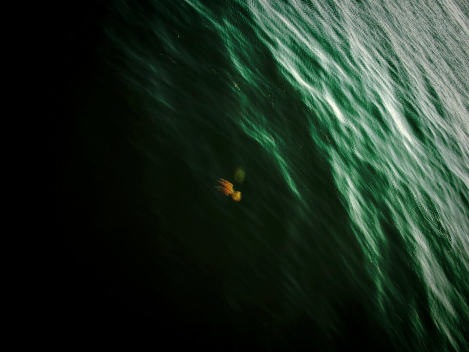Ocean sea black landscape