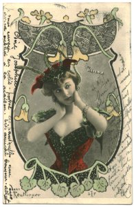 Amélie Diéterle (1871-1941) carte postale (A30)