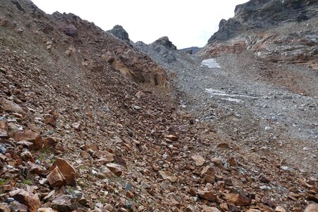 Rock sky boulders photo