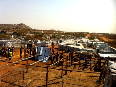 An elevated view of the IDP camp (12328018145)