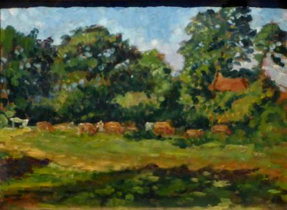 An english landscape, by Alfred William Finch (frame cropped)