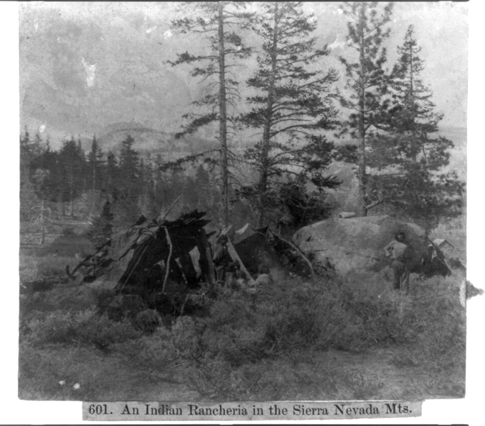 An Indian Rancheria in the Sierra Nevada Mountains LCCN2002724169
