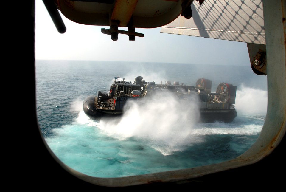 An LCAC departs USS Green Bay. (8381045416)