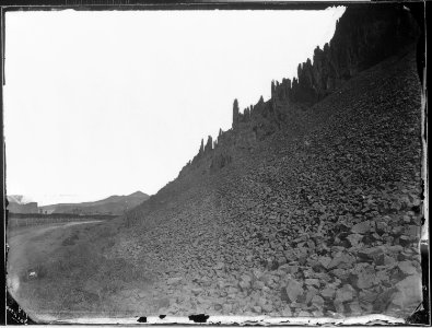 An outburst of igneous material about five miles above the entrance to the Canyon. - NARA - 516726