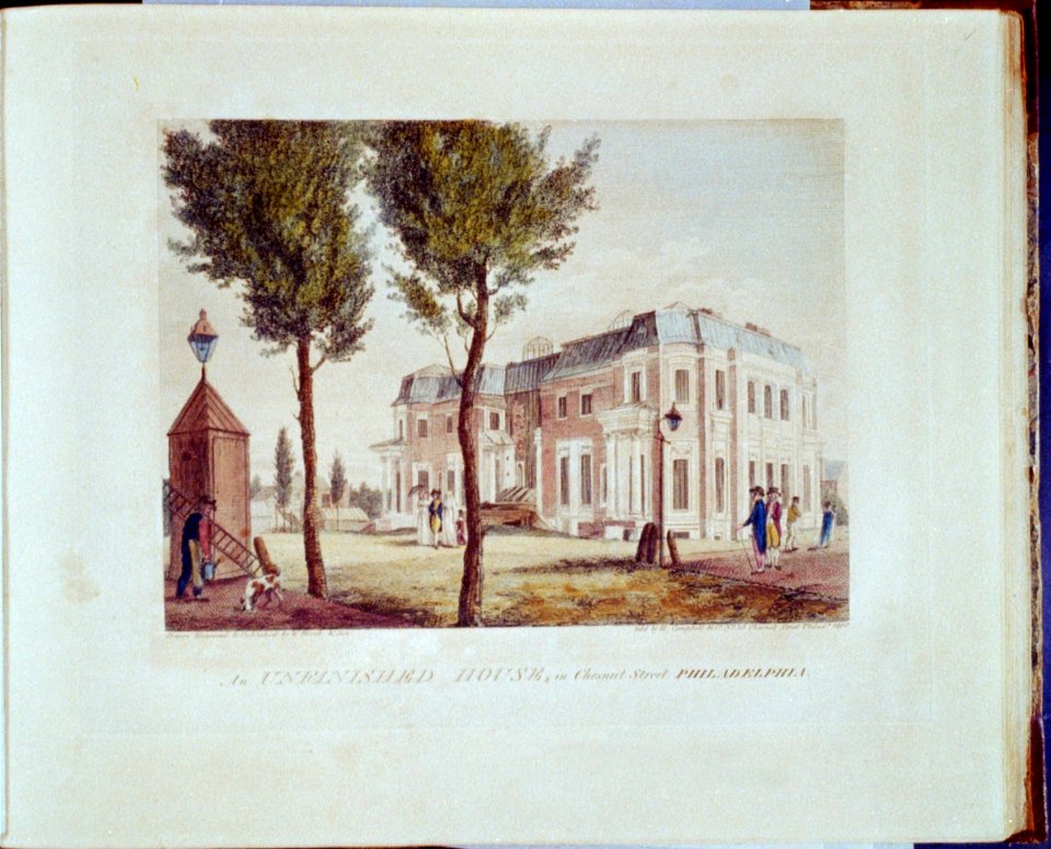 An Unfinished House, in Chestnut Street, Philadelphia LCCN2002718876