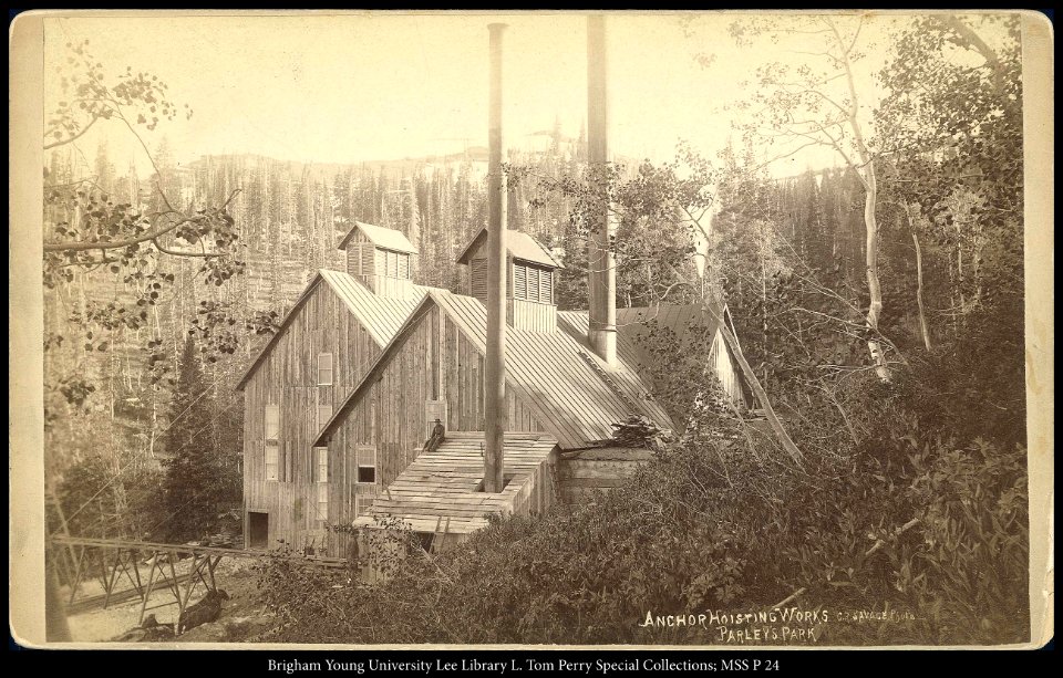 Anchor Hoisting Works Parley's Park C.R. Savage, Photo.