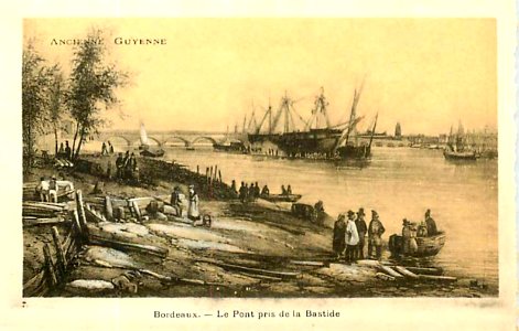 Ancienne Guyenne - Bordeaux - Pont près de la Bastide