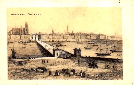 Ancienne Guyenne - Bordeaux vue de la Bastide photo