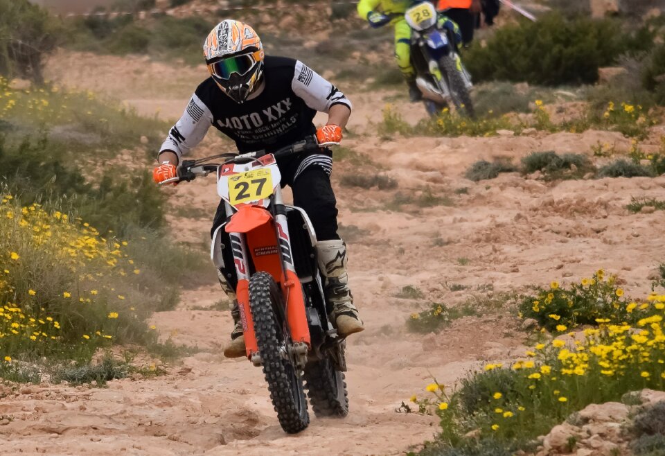 Adventure competition biker