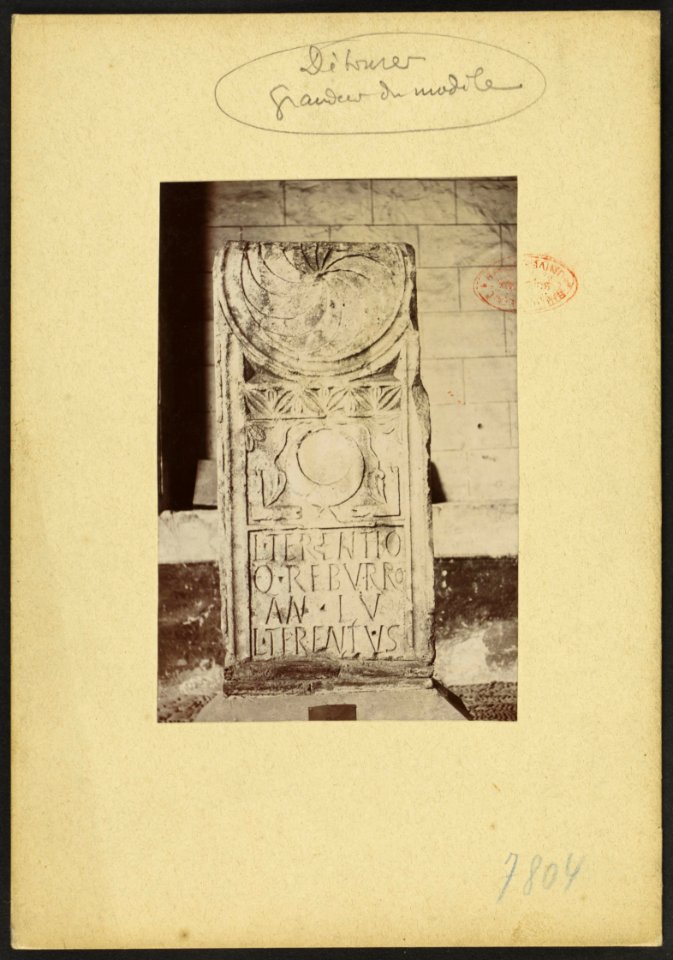 Ancienne inscription - J-A Brutails - Université Bordeaux Montaigne - 1516