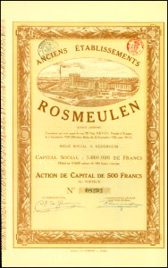 Anciens Établissements Rosmeulen 1920