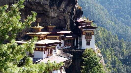 Tiger nest temple pagoda photo