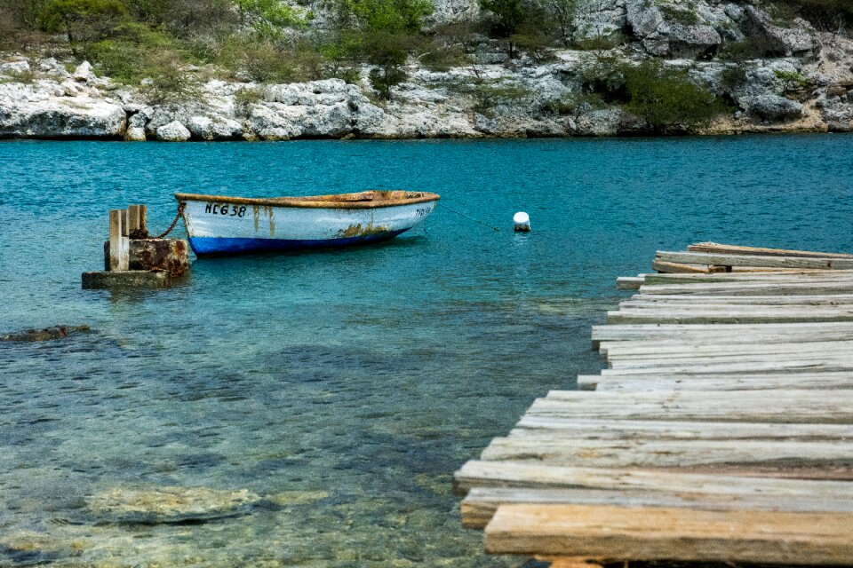 Wood dock water