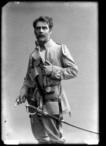 Anders de Wahl as Bluntschili in Hjältar at Svenska teatern 1906 - SMV - GV012