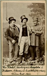 Andersson, Pettersson och Lundström, Södra teatern 1865. Rollporträtt - SMV - H1 131