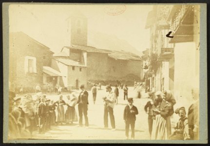 Andorra la Vella - Place de l'église - J-A Brutails - Université Bordeaux Montaigne - 1865