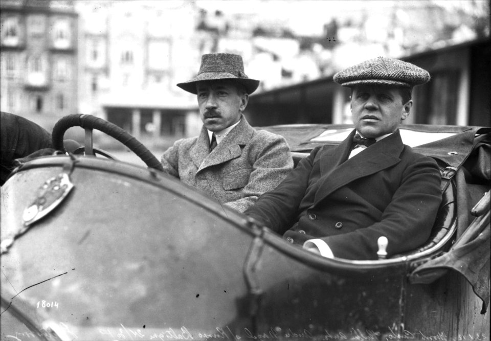 Andre Nagel sur Russo-Baltique 24-30 HP 1912 Rallye Monte Carlo