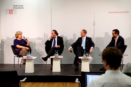 Andrea Römmele, Helmut K. Anheier, John B. Emerson, and Mark Kayser, April 2016 (2)